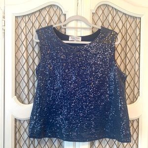 Blue sequin shell large -boutique Snappy Turtle